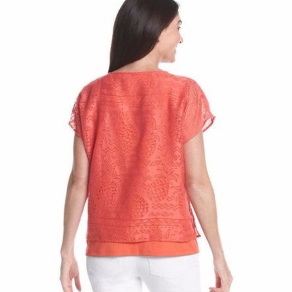 Alfred Dunner Women's Coral blouse Top size 8 NEW - Picture 3 of 4
